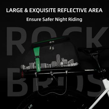 ROCKBROS | Gepäckträgertasche – Wasserdichte 9L Fahrradtasche mit Regenschutz und Schultergurt, in Schwarz